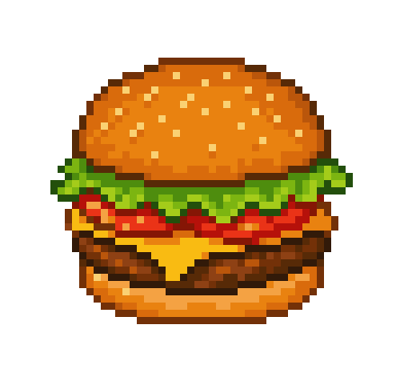 Una imagen convertida en pixel art